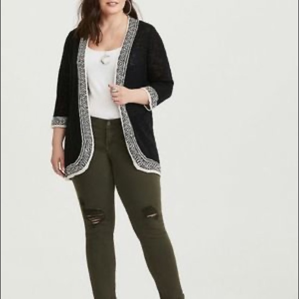 Black and White Cardigan